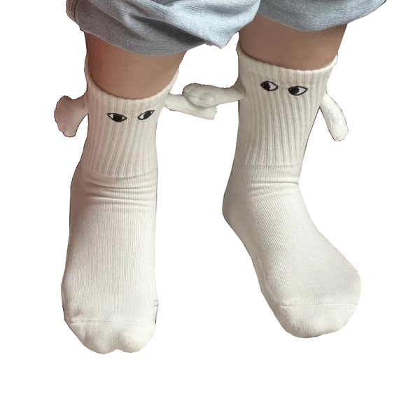 Magnetic Hand In Cartoon Couple Unique Design Highquality Materials Socks