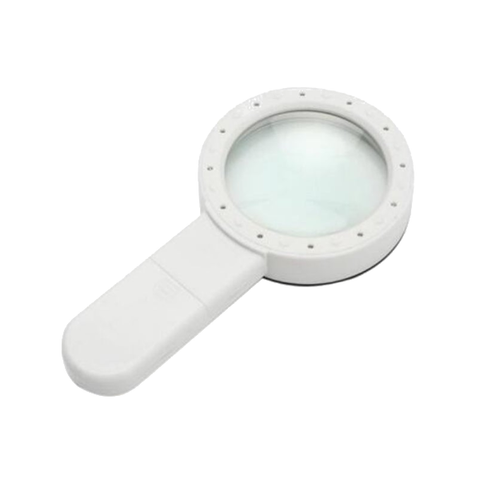 Magnifier Illuminated Lamp Magnifying Loupe With 12 Led Lights Handheld 30X