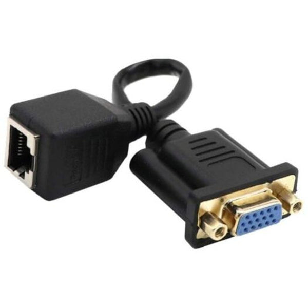 Vga To Rj45 Adapter Converter Black Monitor/Av Cables & Adapters