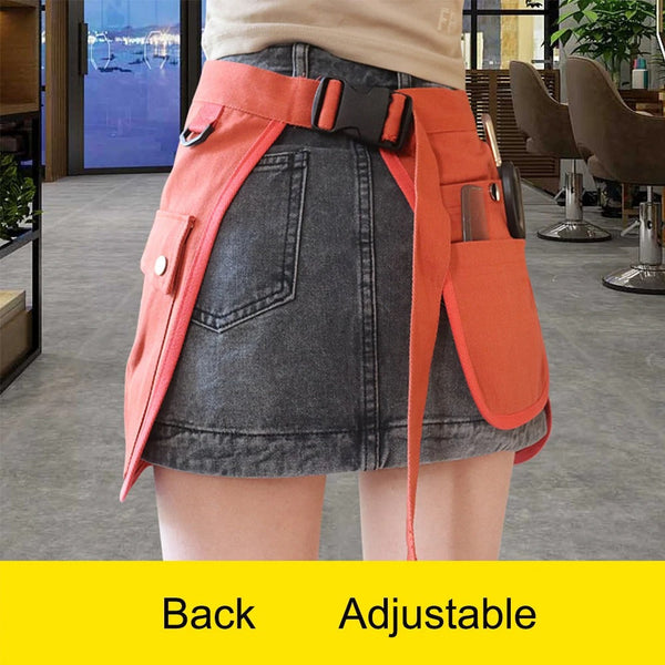 Gardening Orange Apron Half Waist Canvas Multi Pocket Tool Carrier Tool Carriers Aprons & Belts