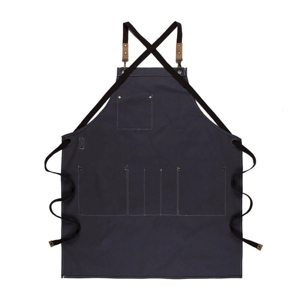 Kitchen Gardening Apron Brown Full Body Unisex Sturdy Canvas Water Oil Proof Aprons