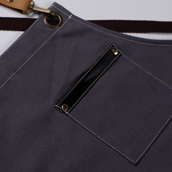 Kitchen Gardening Apron Brown Full Body Unisex Sturdy Canvas Water Oil Proof Aprons