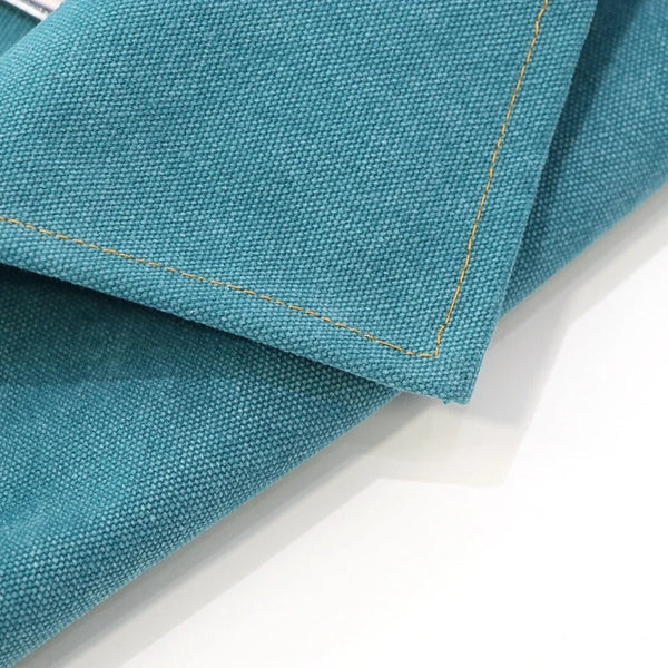 Gardening Apron 16 Ounce Green Blue Washed Cotton Canvas For Workshop Workwear Aprons