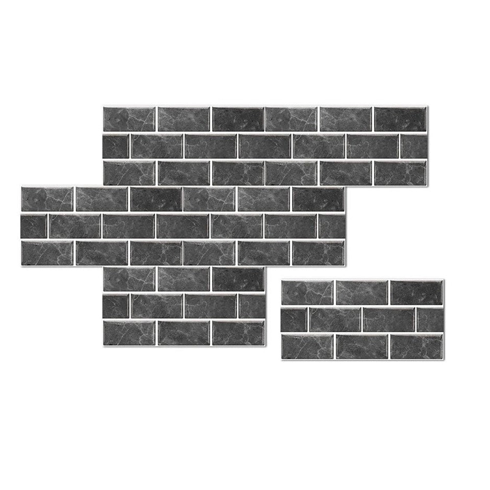 Black Charcoal Wallpaper Stickers Waterproof Self Adhesive Removable Tile Decor Wall Stickers