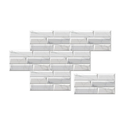 Light Gray Waterproof Self Adhesive Removable 3D Diy Marble Tile Wall Sticker Wall Stickers