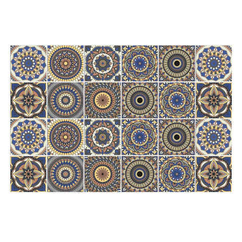 Wallpaper Brown Shade 20 Centimetre X 24 Pieces Modern Retro Style Pvc Tile Stickers Waterproof Self Adhesive Decor Wall Stickers