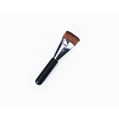 Makeup Brushes Foundation Eyeliner Blush Cosmetic Concealer Flat Silver