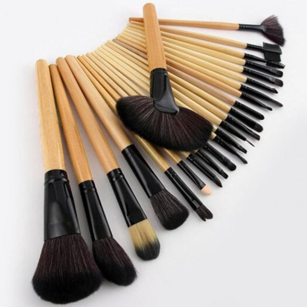 Makeup Set Up Tools 24Pcs Vanilla Brushes