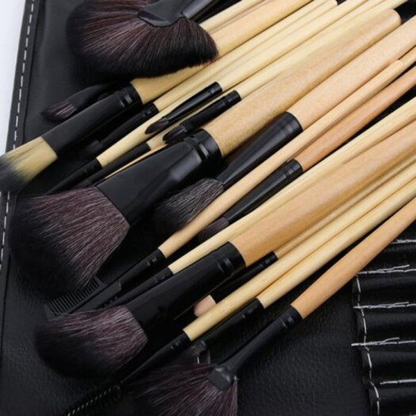 Makeup Set Up Tools 24Pcs Vanilla Brushes