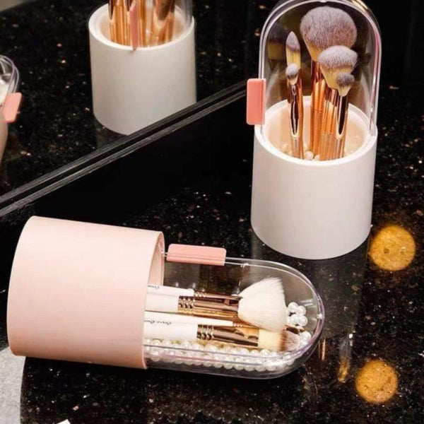 Makeup Brush Holder Bathroom Cosmetic Storage Solutions
