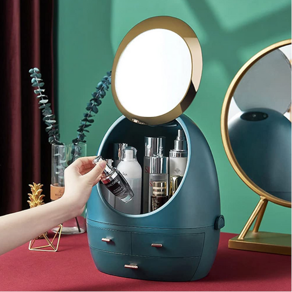 Makeup Organizer Cosmetics Storage Box Jewellery Shelves Rack Desktop Dustproof