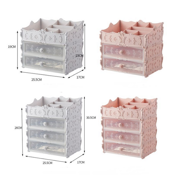 Makeup Organiser Cosmetic Storage Box Drawers Desktop Jewellery Makeup Bags & Cases