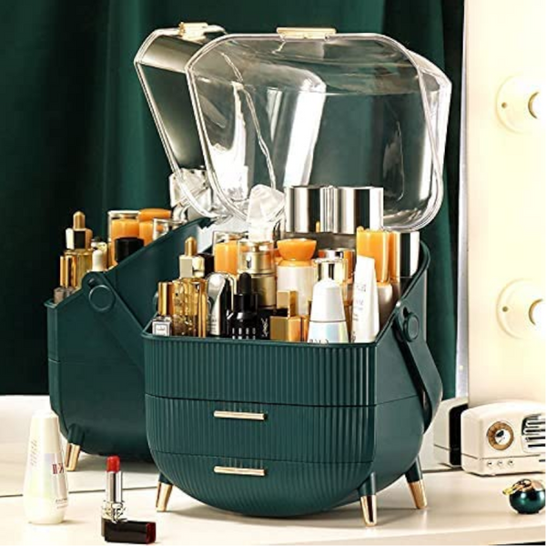 Makeup Organiser Drawer Compartment Cosmetics Storage Box Waterproof Large Desktop Capacity Up Organizer Makeup Bags & Cases