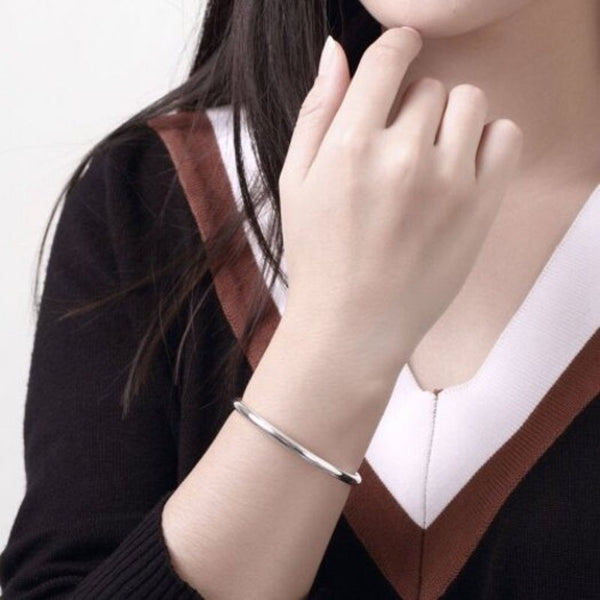 Veile Studios Male Double Bead Bracelet Fashion Modeling Silver Bracelets