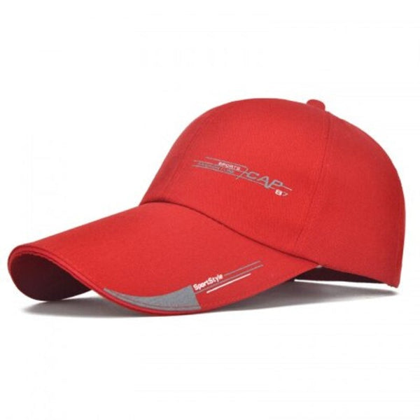 Sports Cap Mens Outdoor Fashion Line Baseball Long Visor Brim Shade Sun Hat