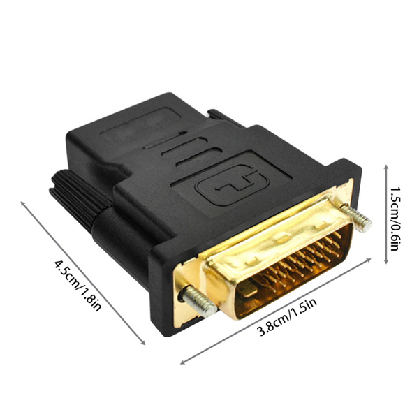 Hdmi To Dvi Female Male Converter Adapter For Hdtv Plasma Dvd Projector Video Cables & Adapters