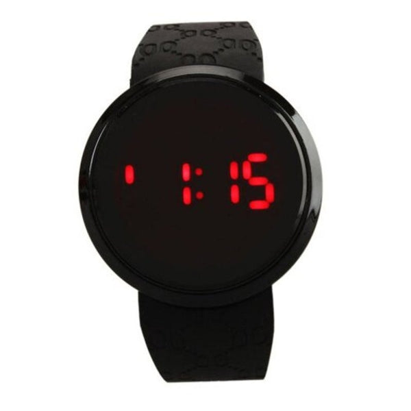 Veile Studios Man Conception Blue Red Led Mens Stainless Steel Wrist Masculino Black Watches