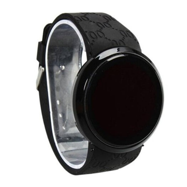 Veile Studios Man Conception Blue Red Led Mens Stainless Steel Wrist Masculino Black Watches