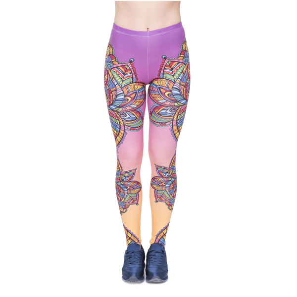 Mandala Colourful High Waist Yoga Pants Women Printed Leggings Women Leggings