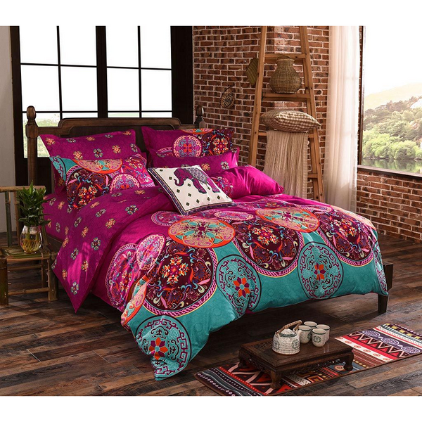 Fabric Fantastic Mandala Duvet Quilt Cover Set Quilt Covers