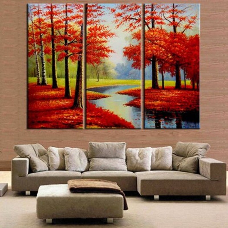 Mangrove Forest Printing Painting 3Pcs Multi 30 X 60Cm Posters & Prints