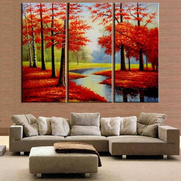 Mangrove Forest Printing Painting 3Pcs Multi 30 X 60Cm Posters & Prints