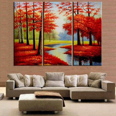 Mangrove Forest Printing Painting 3Pcs Multi 30 X 60Cm Posters & Prints