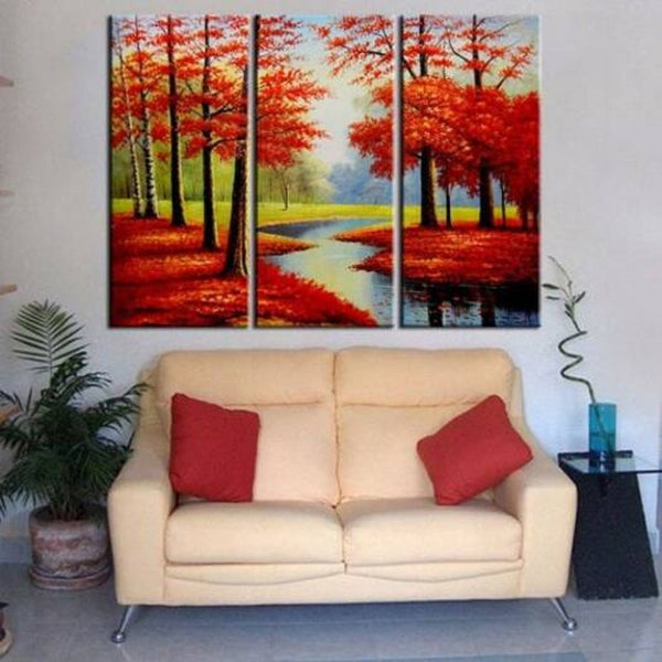 Mangrove Forest Printing Painting 3Pcs Multi 30 X 60Cm Posters & Prints