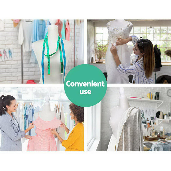 Embellir Female Mannequin 170Cm Model Dressmaker Clothes Display Torso Tailor Wedding White Mannequins