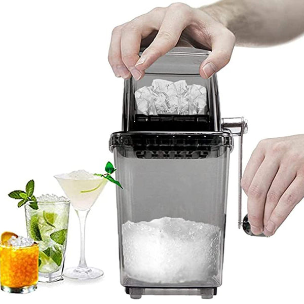 Manual Cranked Operated Ice Crusher Shaver Breaker Large Capacity Countertop Ice Makers