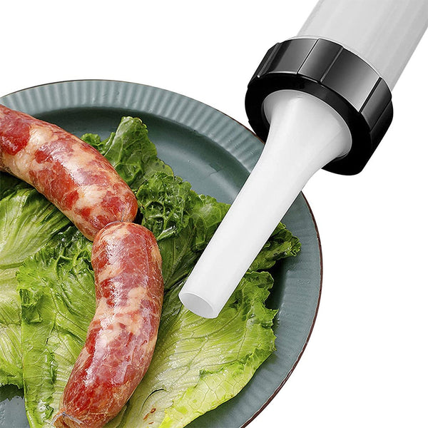 Manual Sausage Maker Stuffer Tool Meat Filling Machine With 3 Stuffing Tubes Sausage Stuffers