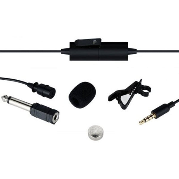 Maono Au 100 Hands Free Clip On Lapel Microphone Black Headsets