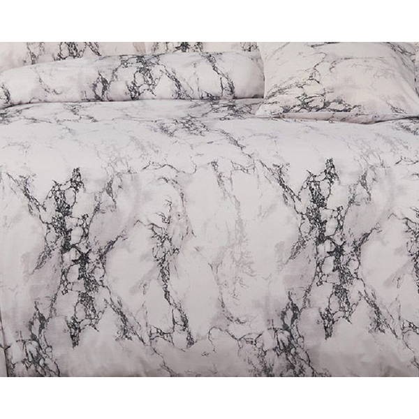 Fabric Fantastic Marble Super King Size Duvet Quilt Cover Set Quilt Covers