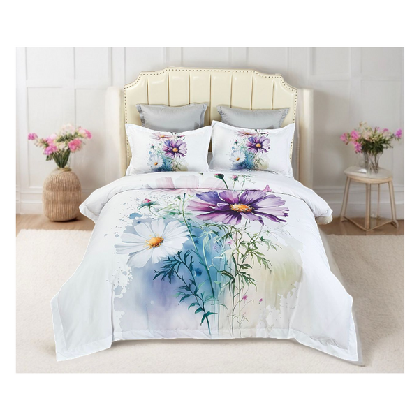 Marrea Floral Quilt Cover Set Queen Size Quilt Covers