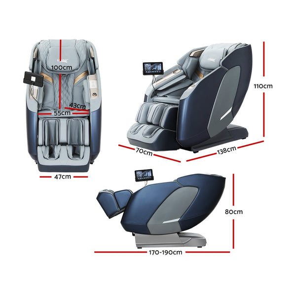 Livemor 4D Massage Chair Electric Recliner Double Core Mechanism Massager Melisa Electric Massage Chairs