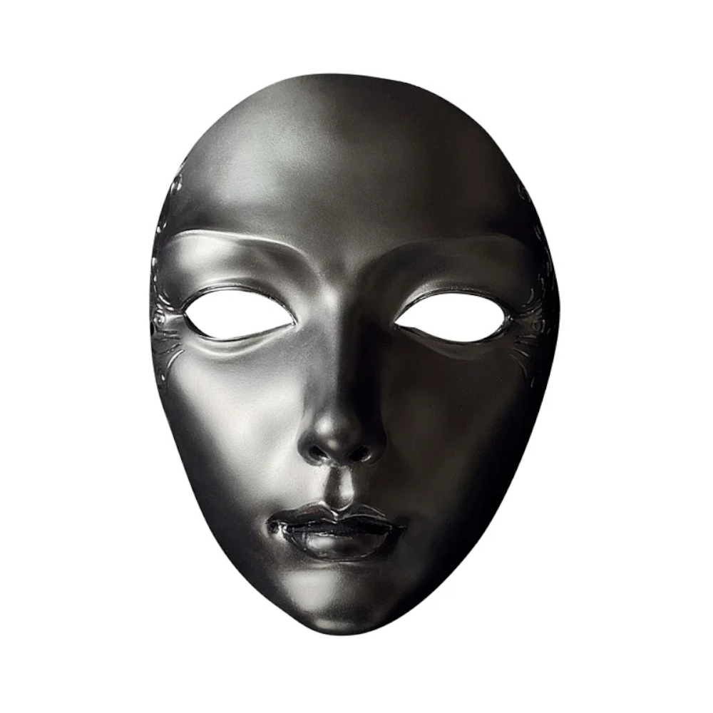 Masks Mask Resin Material Adult Full Face Black Gold Handmade Craft For Masquerade Party