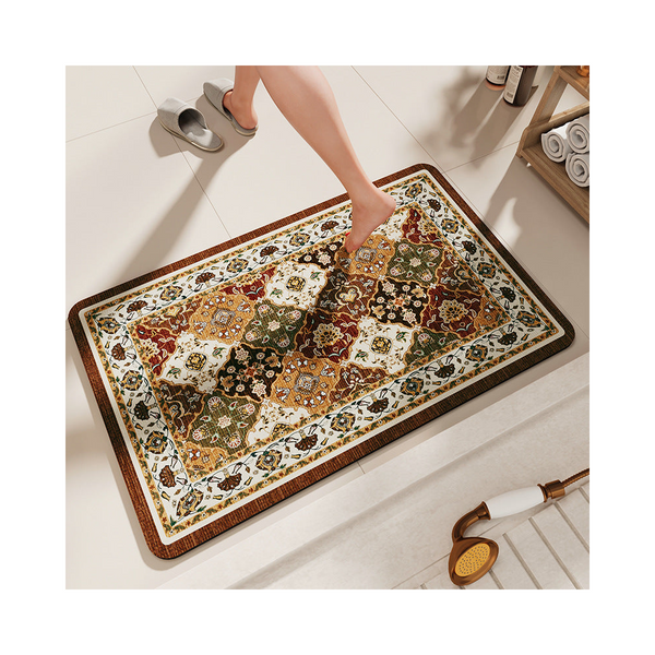 Non Slip Diatomaceous Earth Bath Mat Quick Dry Durable Toilet Rug 40X60cm Bath Mats Rugs & Toilet Covers