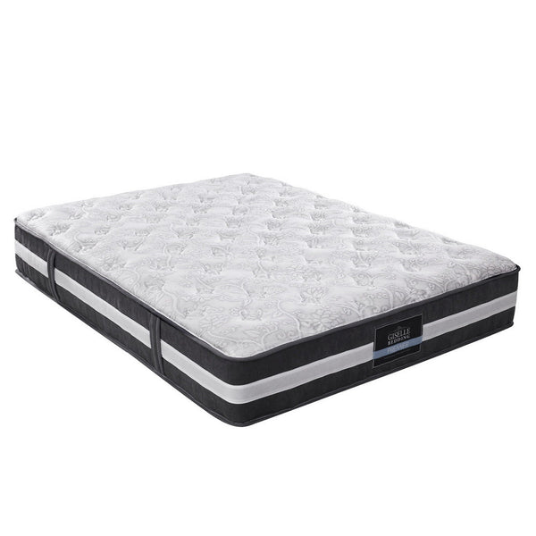 Giselle Queen Mattress Size 7 Zone Pocket Spring Medium Firm Foam 30Cm Mattresses