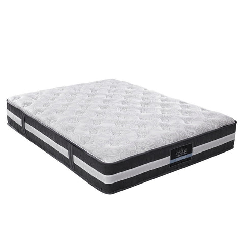 Giselle Queen Mattress Size 7 Zone Pocket Spring Medium Firm Foam 30Cm Mattresses