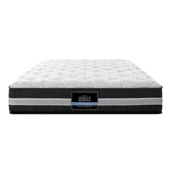 Giselle Queen Mattress Size 7 Zone Pocket Spring Medium Firm Foam 30Cm Mattresses