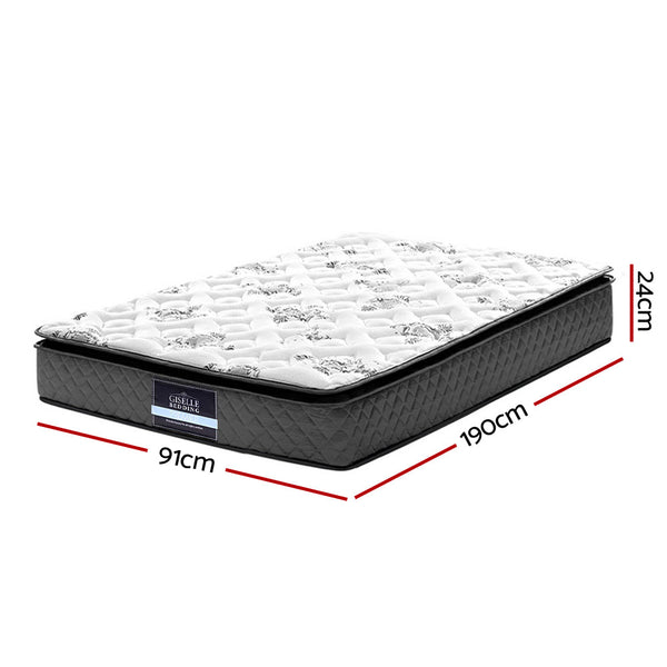 Giselle Rocco Bonnell Spring Mattress 24Cm Thick Single Mattresses