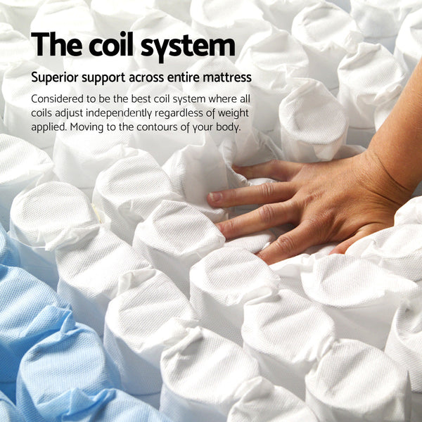 Giselle Peyton Pocket Spring Mattress 21Cm Thick Double Mattresses