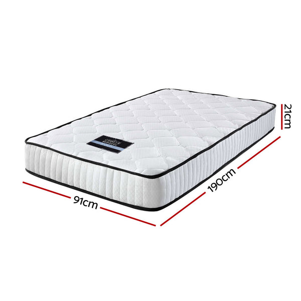 Giselle Peyton Pocket Spring Mattress 21Cm Thick Single Mattresses