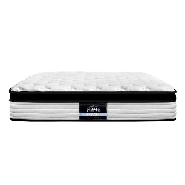 Giselle Devon Euro Top Pocket Spring Mattress 31Cm Thick King Mattresses