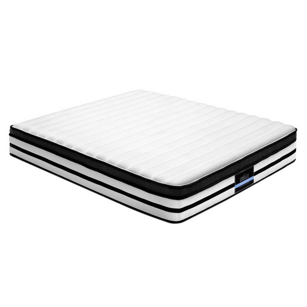 Giselle Double Size Mattress Euro Top Pocket Spring Foam 27Cm Mattresses