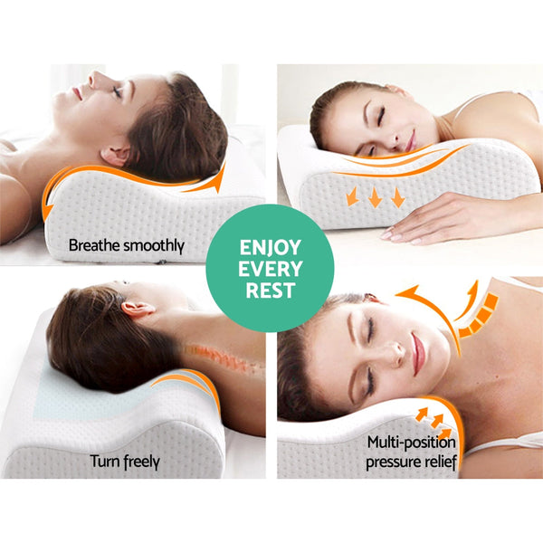 Giselle Set Of 2 Cool Gell Memory Foam Pillows