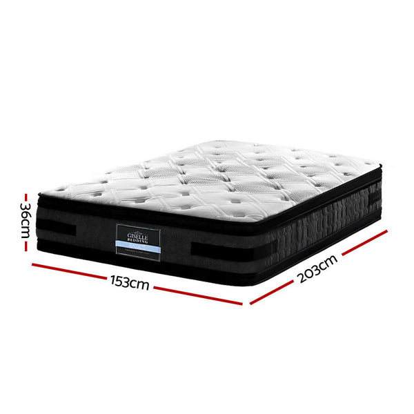 Giselle Luna Euro Top Cool Gel Pocket Spring Mattress 36 Centimeter Thick Queen Mattresses