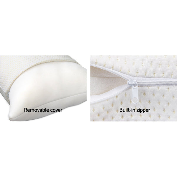 Giselle Set Of 2 Visco Elastic Memory Foam Pillows