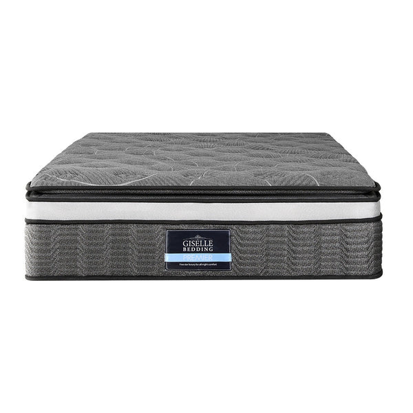 Giselle 34Cm Mattress Double Layer Pocket Spring Queen Mattresses