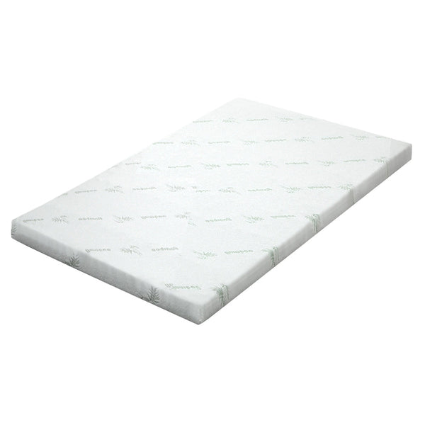 Giselle Cool Gel Memory Foam Mattress Topper W/Bamboo Cover 8Cm Single Mattress Toppers & Protectors
